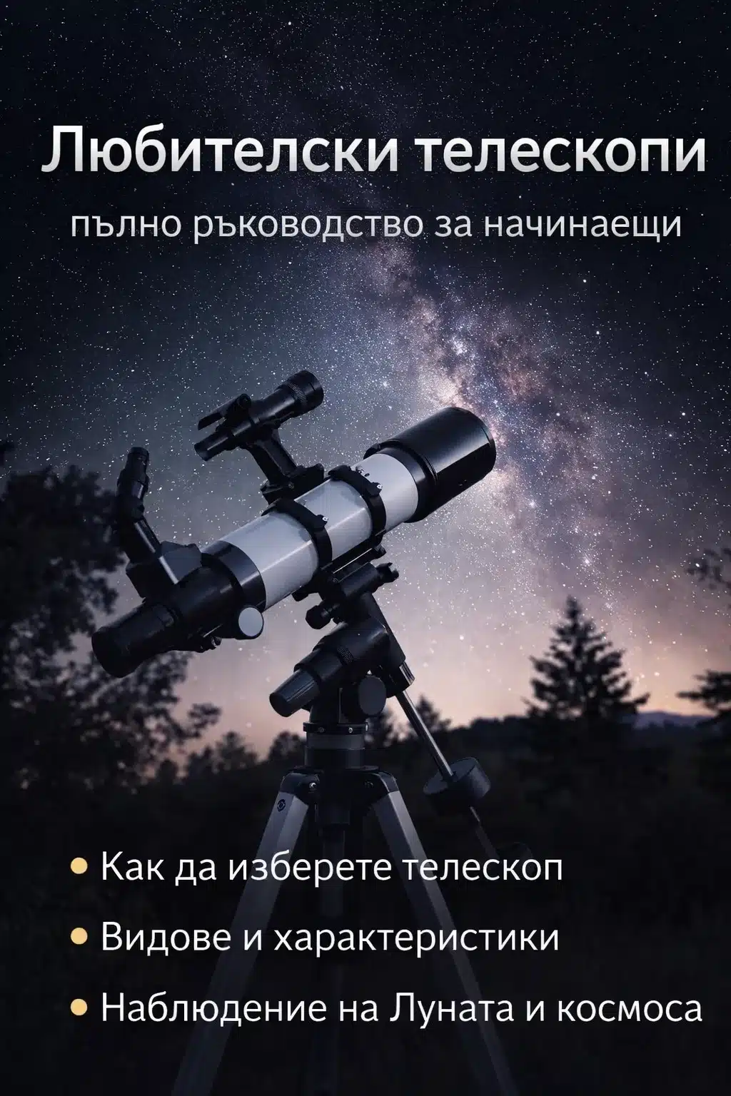 Любителски телескопи – пълно ръководство