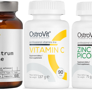 OSTROVIT Immune Support Stack – Colostrum, Vitamin C и Zinc Picolinate в един комплект