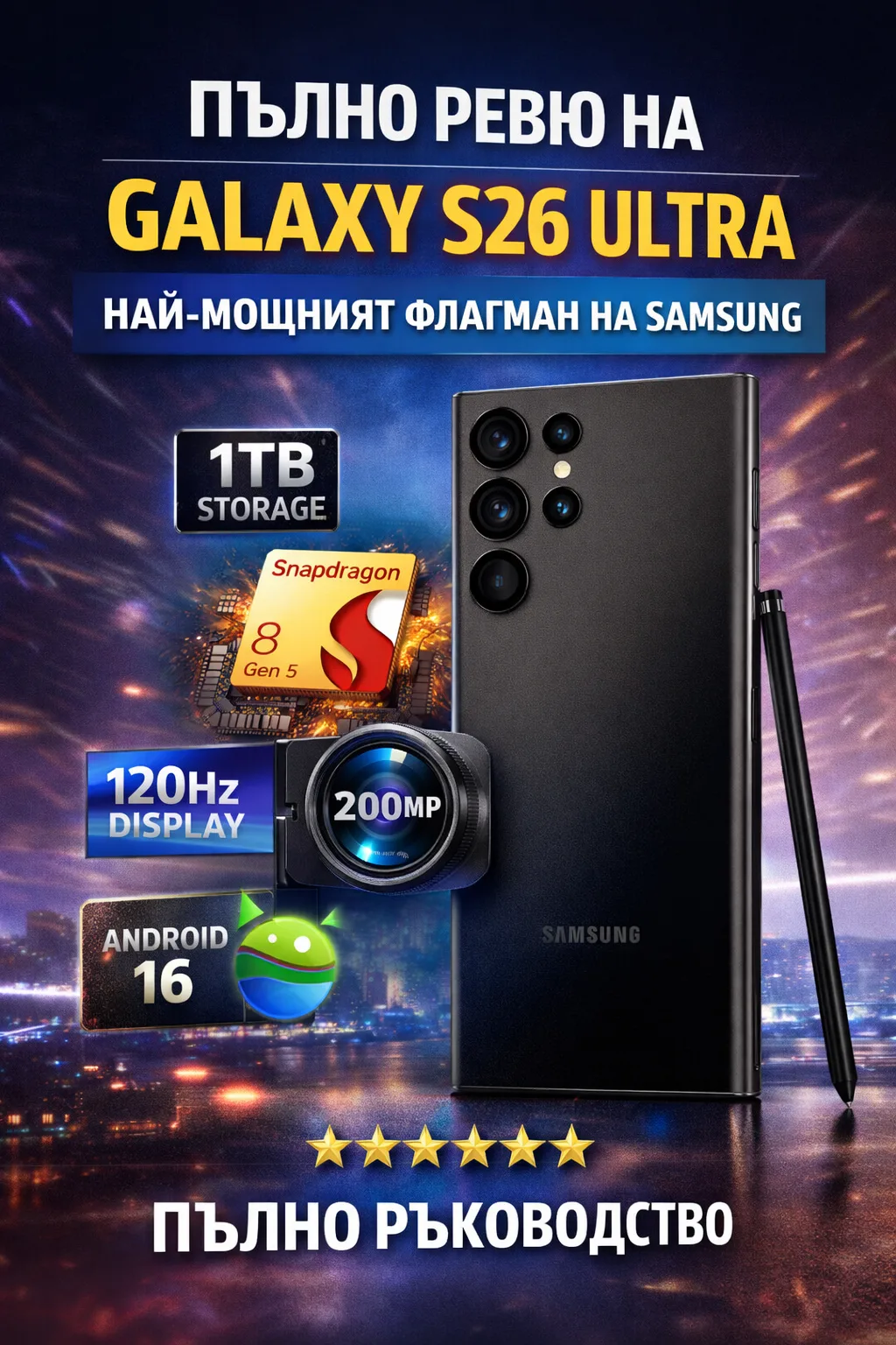 Пълно ревю на Samsung Galaxy S26 Ultra