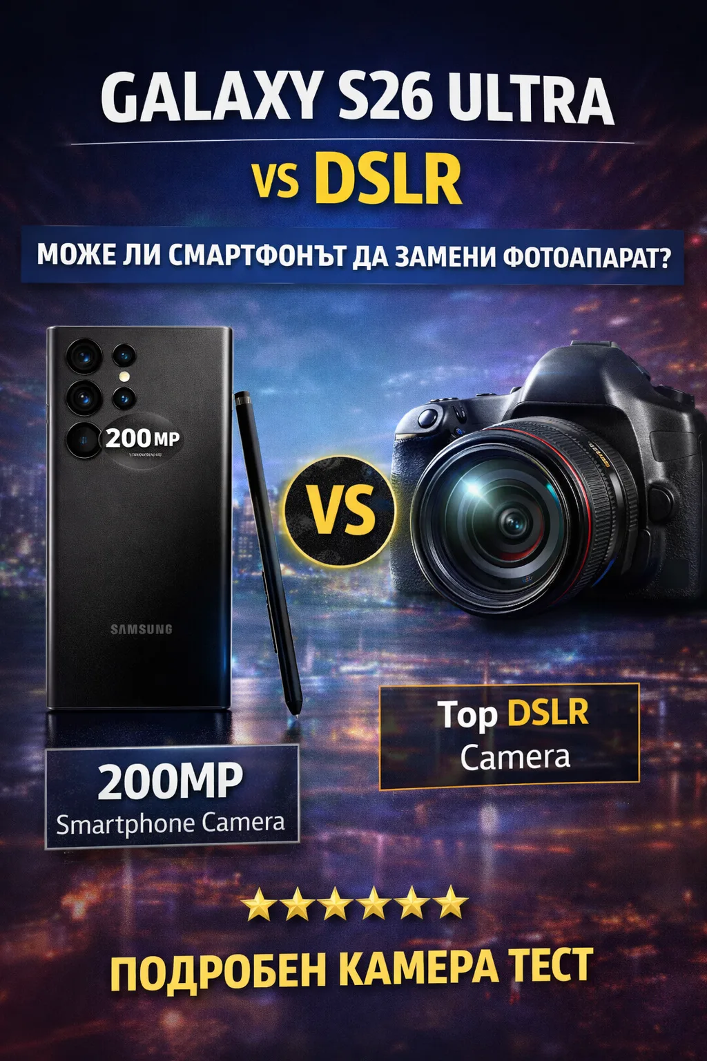 Camera Review: Samsung Galaxy S26 Ultra vs DSLR