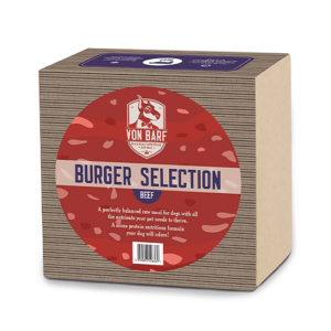VON BARF Burger Selection Beef 5 x 200 г сурова BARF храна за кучета с телешко месо
