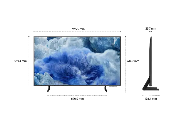 Телевизор Samsung QE43Q8FAAUXXH, QLED, 43 инча, 108 см, 3840x2160 UHD 4K, Smart TV, Tizen - Image 3