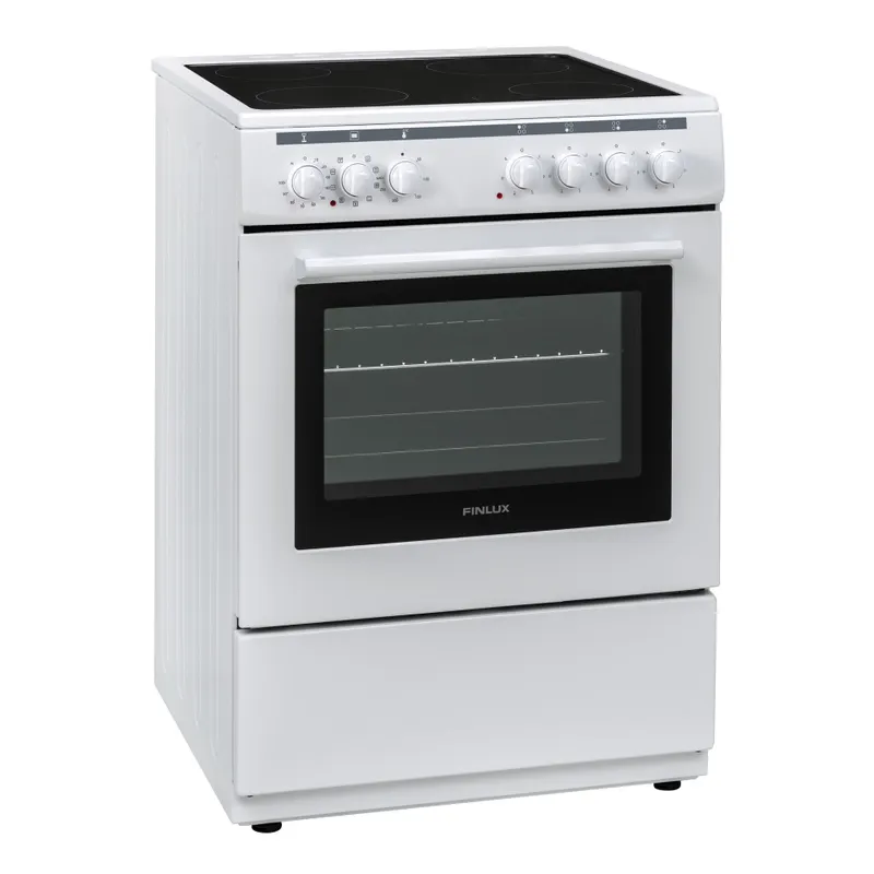 Готварска печка Finlux FLCM 6000A бяла с керамичен плот