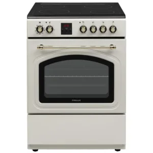 Готварска печка Finlux FLCR 600MD RETRO шампанско с керамичен плот