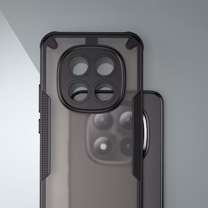 Калъф за Xiaomi Poco M8 Pro Tech-Protect Rugged Shield, черен, пластмасов гръб със силиконова рамка - Image 3