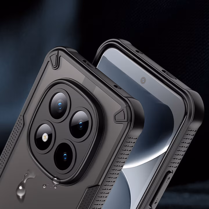 Калъф за Xiaomi Poco M8 Pro Tech-Protect Rugged Shield, черен, пластмасов гръб със силиконова рамка - Image 6