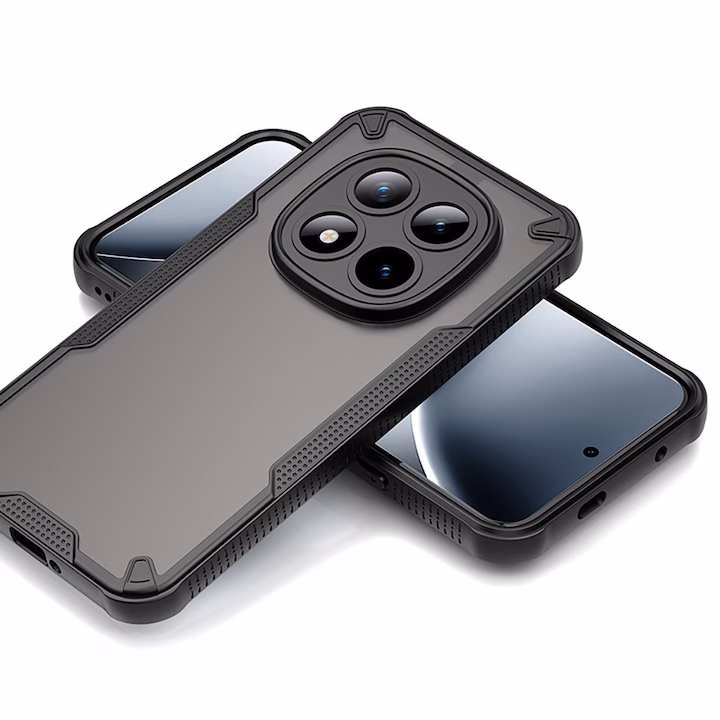 Калъф за Xiaomi Poco M8 Pro Tech-Protect Rugged Shield, черен, пластмасов гръб със силиконова рамка - Image 4