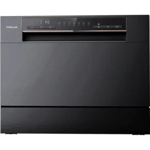 Съдомиялна машина Finlux WQP6 BLACK, 6 комплекта, клас F, LED дисплей, настолна, черна