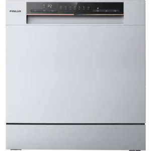 Съдомиялна машина Finlux WQP8 SILVER, 8 комплекта, клас F, LED дисплей, 2 кошници, настолна, Inox
