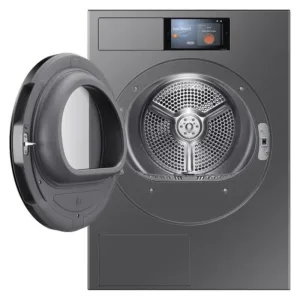 Сушилня Samsung DV90F09F4SU4, 9 kg, енергиен клас A, термопомпа, AI Home 7″, Inox