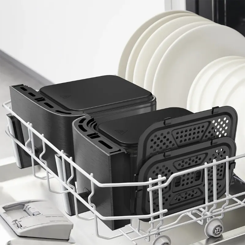 Уред за здравословно готвене Tefal EY942HE0 Dual Easy Fry XXL, 11 l, 2700 W, две чекмеджета, черен - Image 8