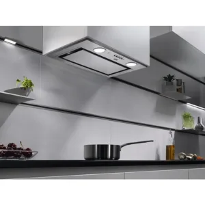 Вграден абсорбатор AEG DGE5661HM, 700 m³/h, Hob2Hood, LED осветление, 54 см, Inox