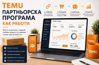 TEMU партньорска програма – как работи споделянето на партньорски линкове, привличането на посещения, печеленето на комисиони, проследяването на резултати и развитието на подпартньорска мрежа