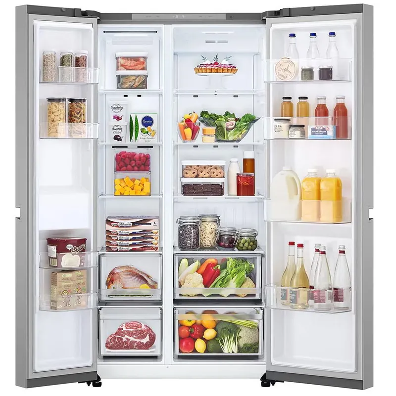 Хладилник Side-by-Side LG GSBC40PYPE, 664 l, E, Total No Frost, Linear Cooling, Smart Inverter, инокс - Image 2