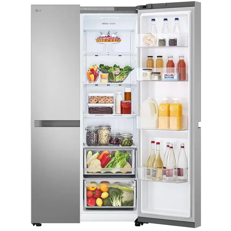 Хладилник Side-by-Side LG GSBC40PYPE, 664 l, E, Total No Frost, Linear Cooling, Smart Inverter, инокс - Image 3