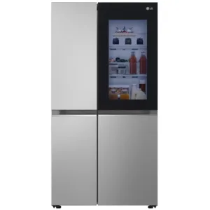 Хладилник Side-by-Side LG GSVV80PYLL, 655 l, E, No Frost, InstaView, DoorCooling+, ThinQ Wi-Fi, инокс