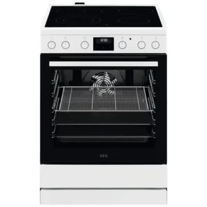 Готварска печка (ток) AEG CCB6440CBW, Бял, Керамични