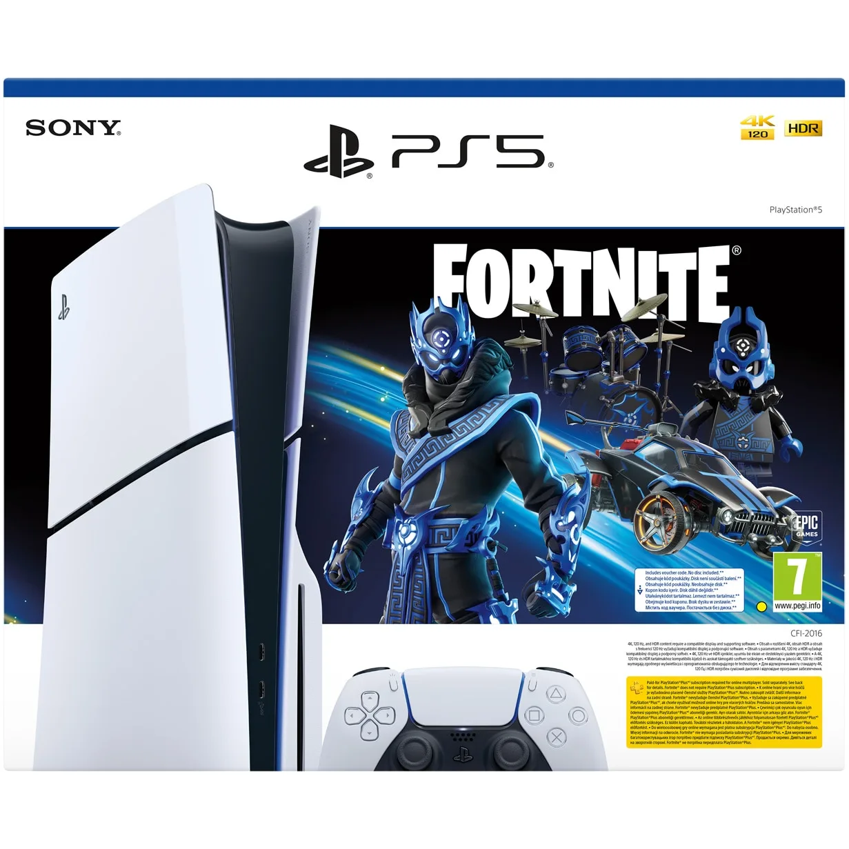Конзола PlayStation 5 (PS5) Slim, 1TB SSD, D-Chassis, Fortnite Cobalt Star Bundle - iEM.BG 2