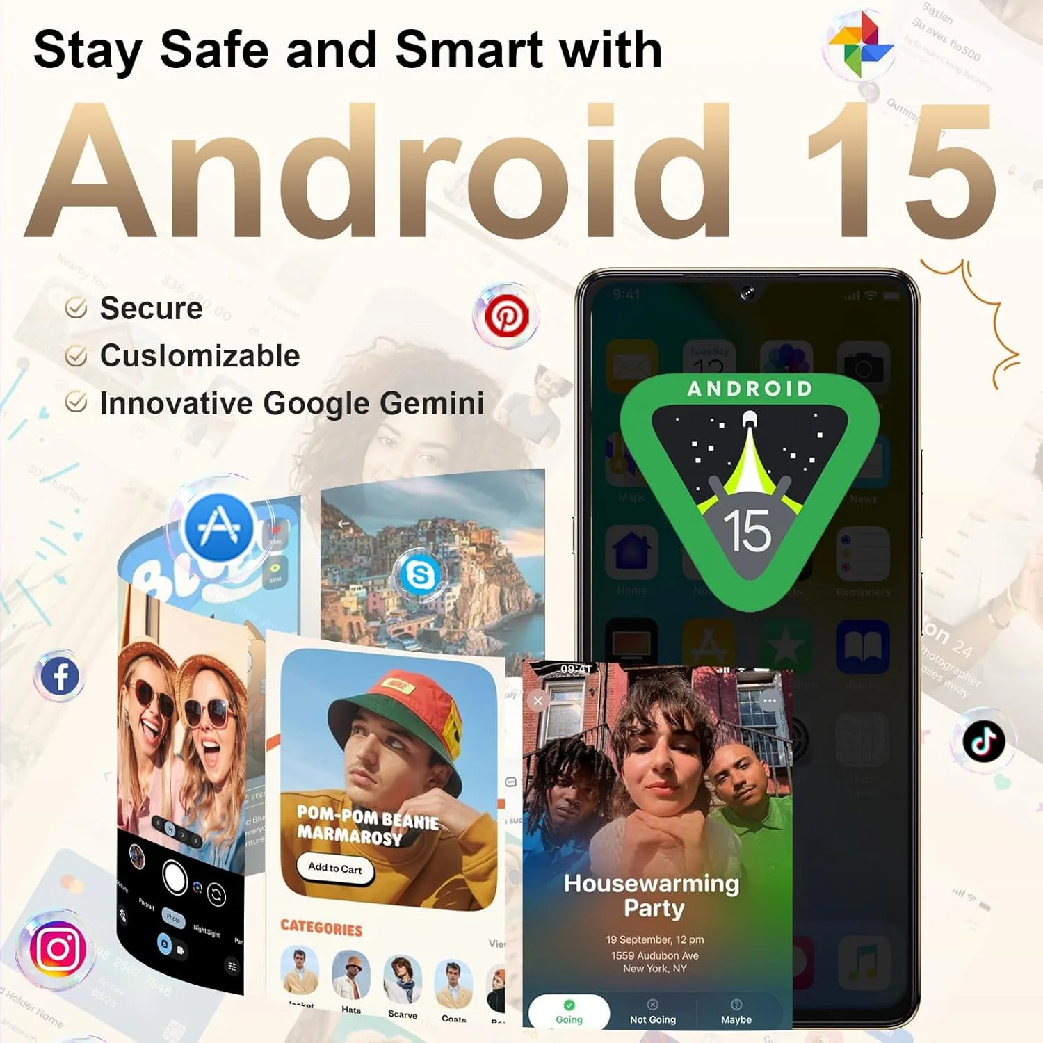 Мобилен телефон CUBOT X100, Android 15, 16GB RAM + 256GB ROM, 64MP камера, 6, 88'' дисплей, 5100mAh батерия, Dual SIM 5G, водоустойчив IP68/IP69K, черен - iEM.BG 6