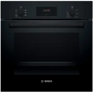 Фурна за вграждане Bosch HBF133BA1, Електрически, 66 л, Грил, EcoClean Директно самопочистване, 3D конвекция, Клас A, Черен