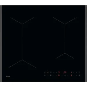 Вграден индукционен плот AEG TN64IA00FB 60 cm черен PowerBoost Hob2Hood
