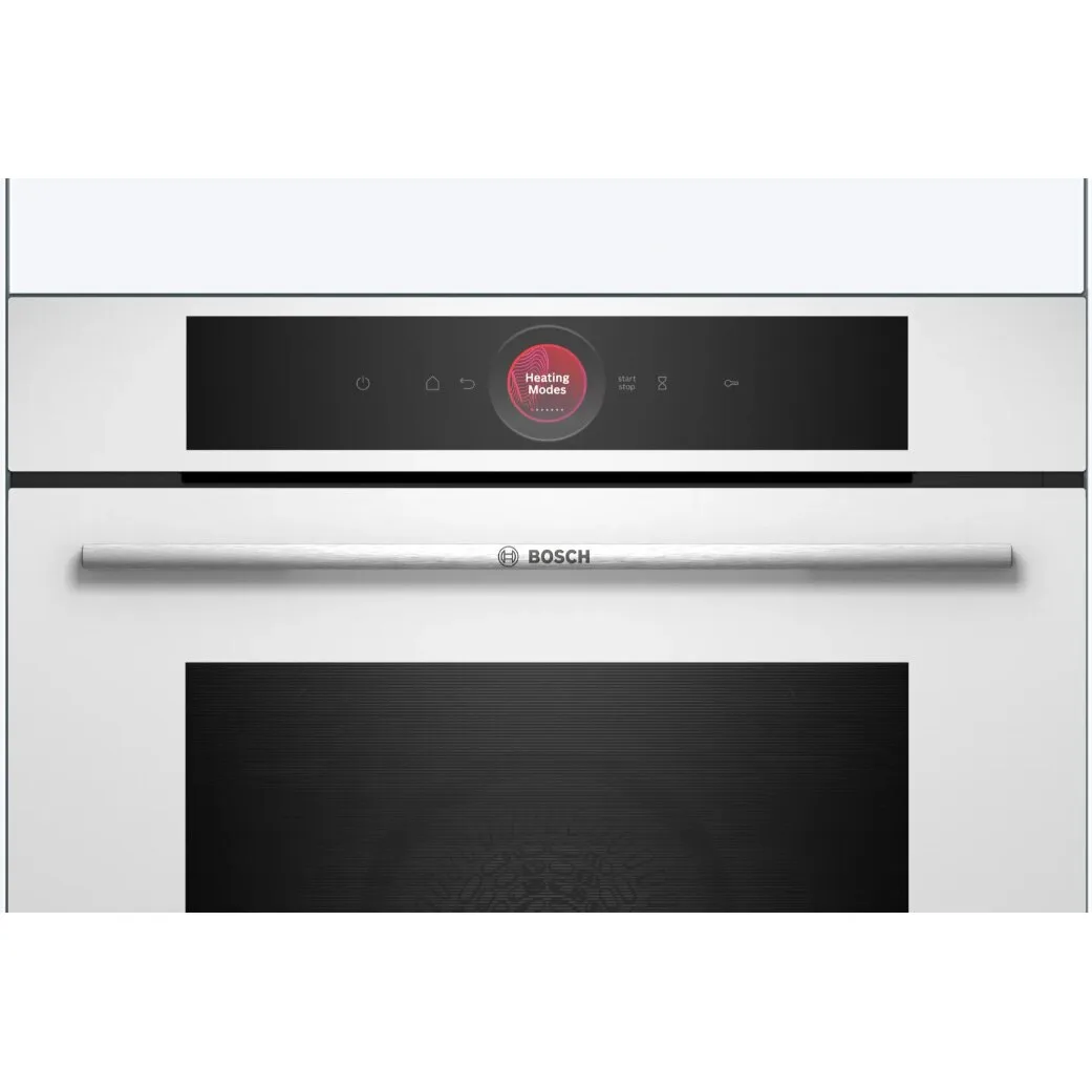 Фурна за вграждане Bosch HBG7741W1, Електрическа, 71 л, Мултифункционална, 14 функции, Пиролитично самопочистване, Грил, Home Connect, Клас A+, Бял - iEM.BG 1