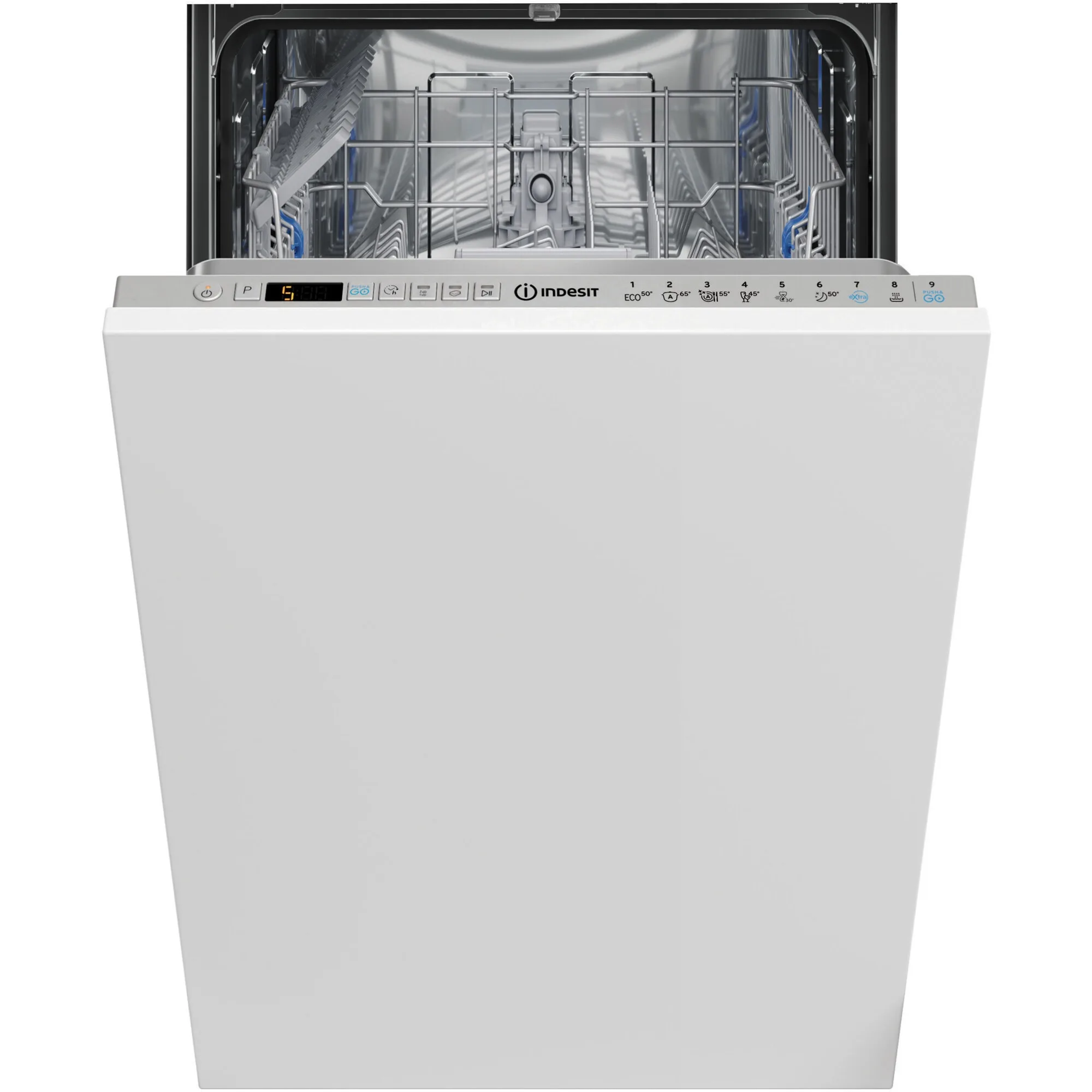 Съдомиялна за вграждане Indesit DSIO 3M24 CS, 10 комплекта, 7 програми, Клас F, 45 см