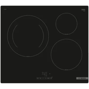Котлон за вграждане Bosch PUJ61RBB5E, Индукция, 3 зони за готвене, PowerBoost, Таймер, 60 см, Черен