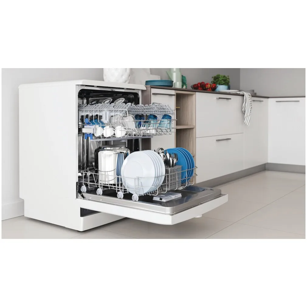 Съдомиялна Indesit D2F HK26, 14 комплекта, 6 програми, Клас Е, 60 см, Бял - iEM.BG 4