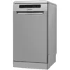 Съдомиялна Indesit DSFO3T224CS, 10 комплекта, 9 програми, Клас E, Технология 6th Sense, Система AquaStop, Display, 45 см, Сребрист