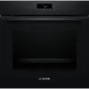 Фурна за вграждане Bosch HBA572BB4, 71 л, Грил, Пиролитично самопочистване, Сензорно управление, 6 функции за нагряване, AutoPilot - 10 програми за готвене, 3D Hotair, Клас A+, Черен