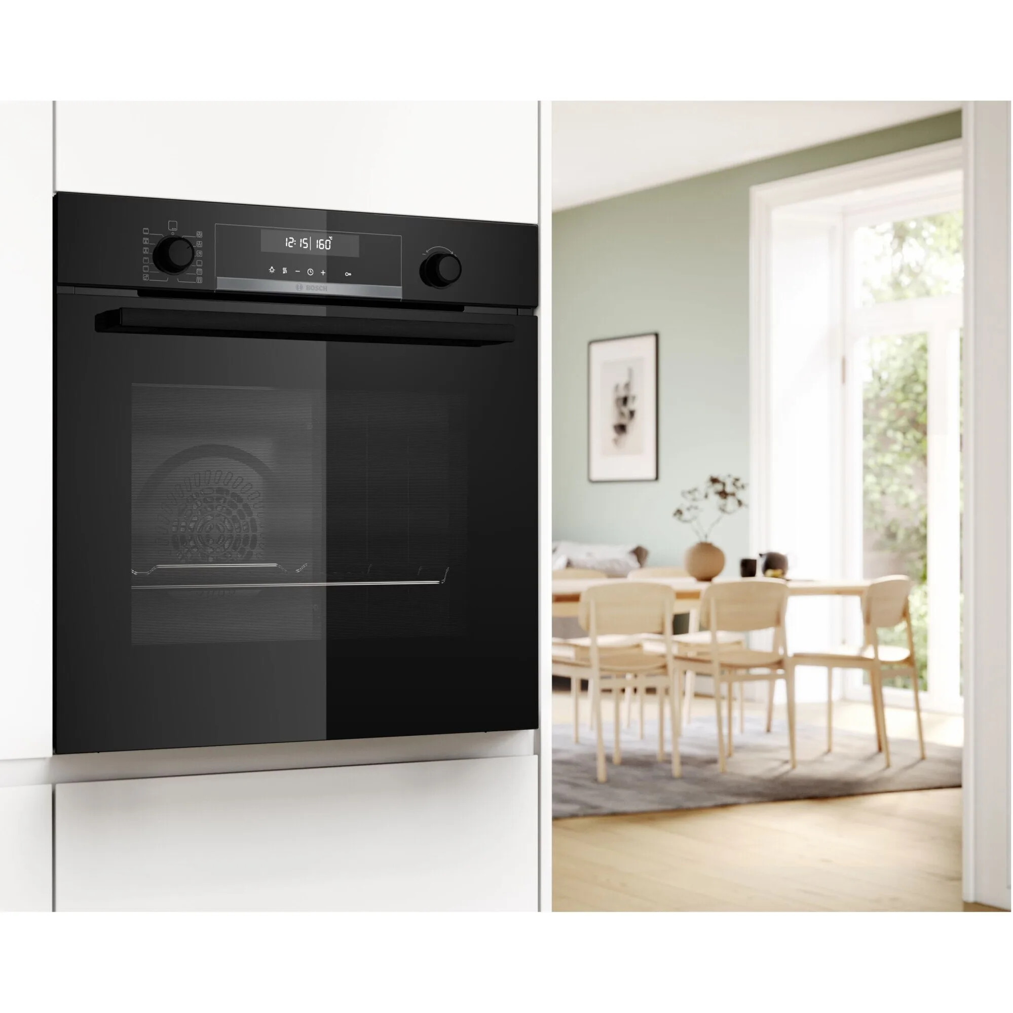 Фурна за вграждане Bosch HBG578EB3, 71 л, Електрическа, Мултифункционална, Грил, Soft close, Air Fry, 10 функции, AutoPilot30, Телескопична опора, 3D Hotair, Пиролитично + Хидролитично самопочистване, Клас A+, Черен - iEM.BG 4