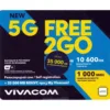 Сим карта предплатен пакет Виваком, FREE2GO, eSIM