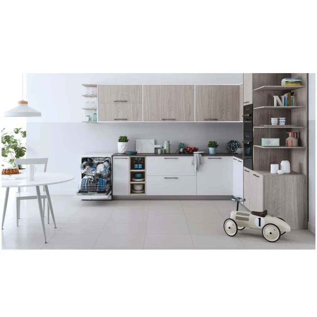 Съдомиялна Indesit D2F HK26, 14 комплекта, 6 програми, Клас Е, 60 см, Бял - iEM.BG 6