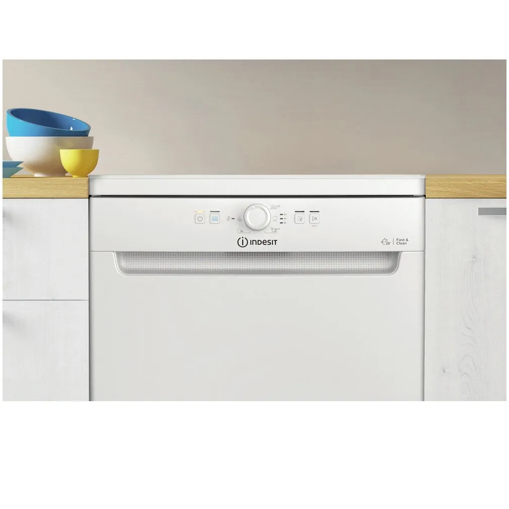 Съдомиялна Indesit D2F HK26, 14 комплекта, 6 програми, Клас Е, 60 см, Бял - iEM.BG 2