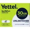 Сим карта предплатен пакет Йеттел, Мобилен интернет, Data SIM, 30GB
