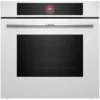 Фурна за вграждане Bosch HBG7741W1, Електрическа, 71 л, Мултифункционална, 14 функции, Пиролитично самопочистване, Грил, Home Connect, Клас A+, Бял