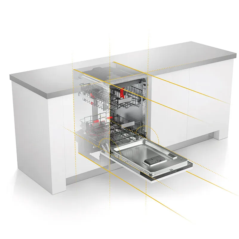 Съдомиялна машина за вграждане Whirlpool WSIC 3M27 C, 10 комплекта, E, 450 Ш, мм - iEM.BG 3