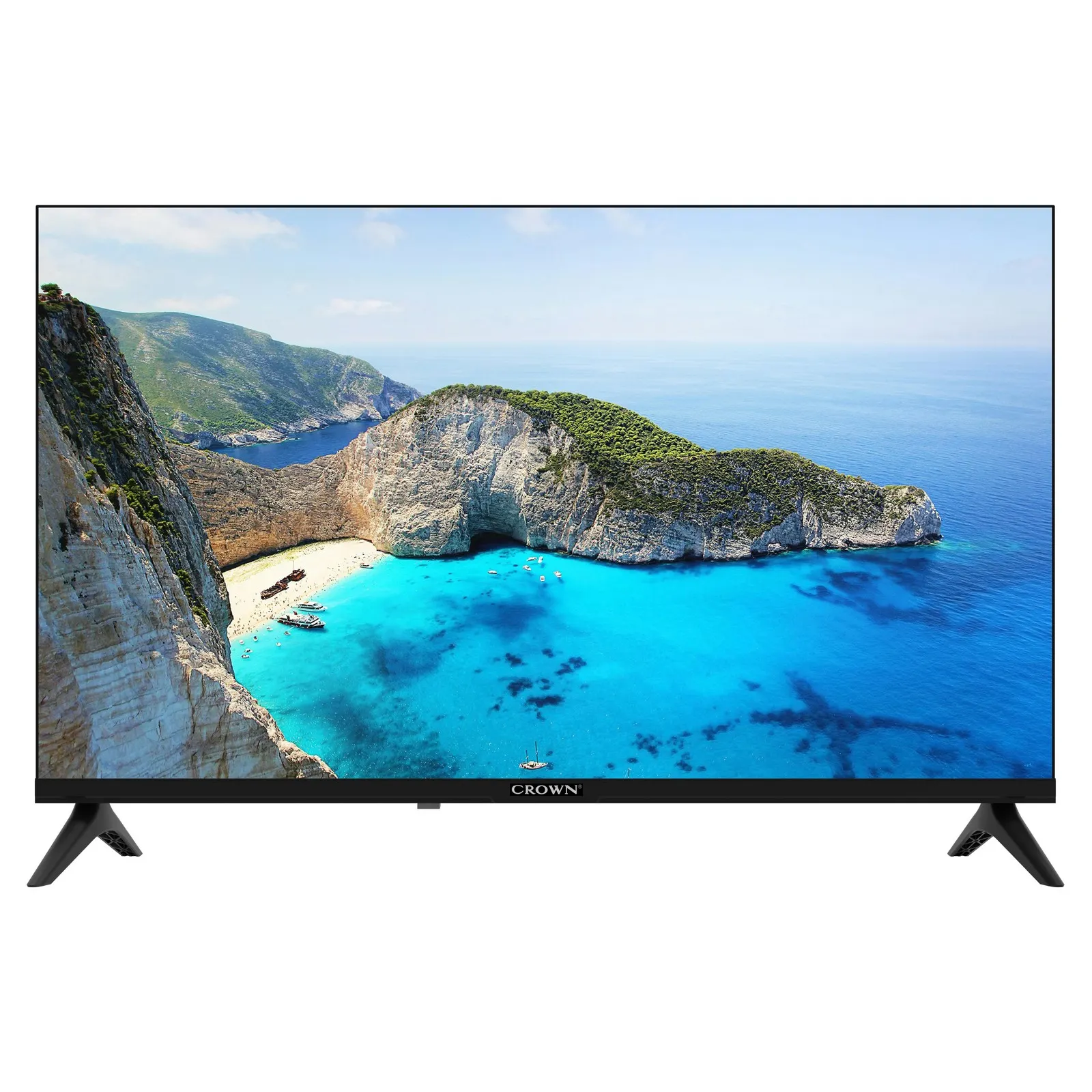Телевизор Crown 43FB02AWF SMART TV, LED, 43 inch, 109 см, 1920x1080 FULL HD, Smart TV, Android