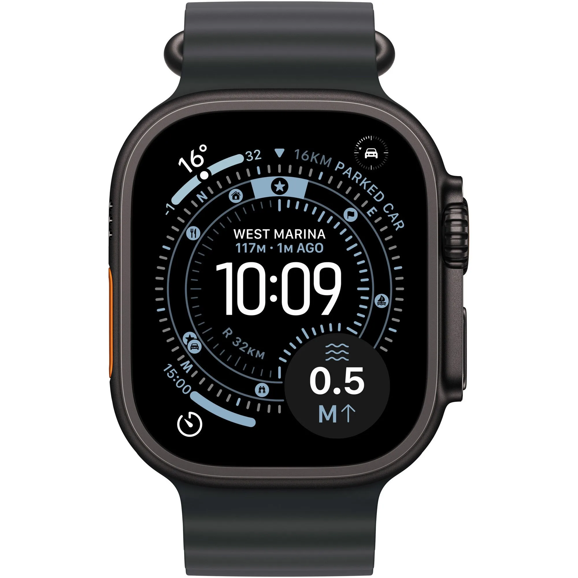 Apple Watch Ultra 3, GPS + Cellular, Корпус Black Titanium 49mm, Black Ocean Band - iEM.BG 1