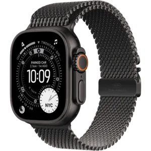 Apple Watch Ultra 3, GPS + Cellular, Корпус Black Titanium 49mm, Black Titanium Milanese Loop - Small