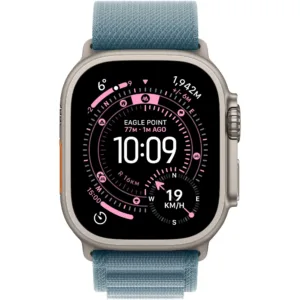 Apple Watch Ultra 3, GPS + Cellular, Корпус Natural Titanium 49mm, Light Blue Alpine Loop - Large - iEM.BG 1