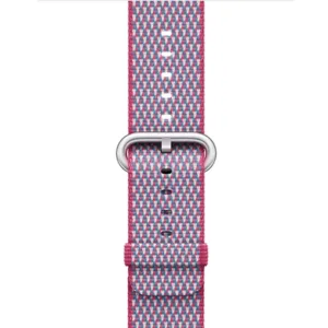 Каишка за Apple Watch 42 / 44мм, Woven Nylon, Berry Check - iEM.BG 1