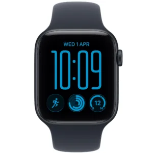 Apple Watch SE 3, GPS + Cellular, Корпус Midnight Aluminium 44 мм, Navy Blue Sport Band - M/L - iEM.BG 1
