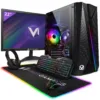 Геймърски компютър Vibox VI-16, Ryzen 3 3200G 4, 0 GHz, Radeon Vega 8, 8 GB RAM, 480 GB SSD, Черен, 21, 5 инча Full HD, Пълен комплект