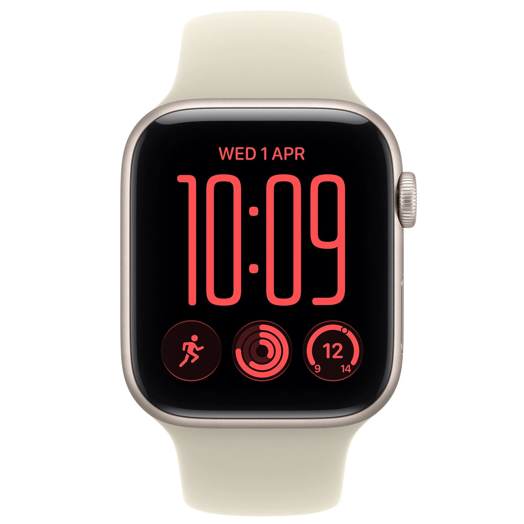 Apple Watch SE 3, GPS, Корпус Starlight Aluminium 44 мм, Sand Sport Band - M/L - iEM.BG 1