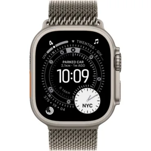 Apple Watch Ultra 3, GPS + Cellular, Корпус Natural Titanium 49mm, Natural Titanium Milanese Loop - Small - iEM.BG 1