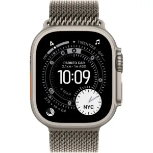 Apple Watch Ultra 3, GPS + Cellular, Корпус Natural Titanium 49mm, Natural Titanium Milanese Loop - Medium - iEM.BG 1