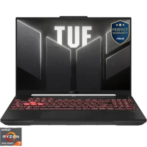 Лаптоп Gaming ASUS TUF A16 FA607NUG, AMD Ryzen™ 7 7445HS до 4.70 GHz, 16'', FHD+ 144Hz, 32GB RAM, 512GB SSD, NVIDIA® GeForce RTX™ 4050 6GB GDDR6, No OS, Mecha Gray