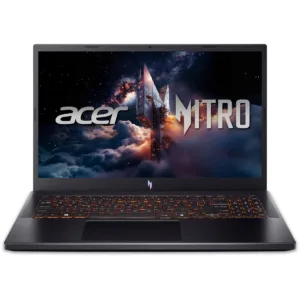 Лаптоп Acer Nitro V15 ANV15-52-59ZT с Intel Core i5-13420H (2.1/4.6 GHz, 12M), 16 GB, 512GB M.2 NVMe SSD, NVIDIA RTX 3050 6GB GDDR6, Без OS, Черен